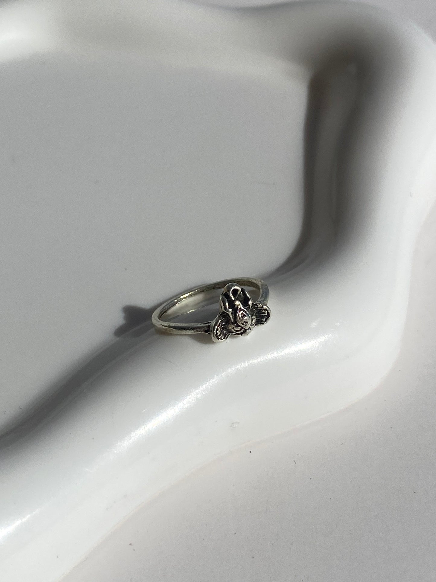 Anillo plateado Nº52