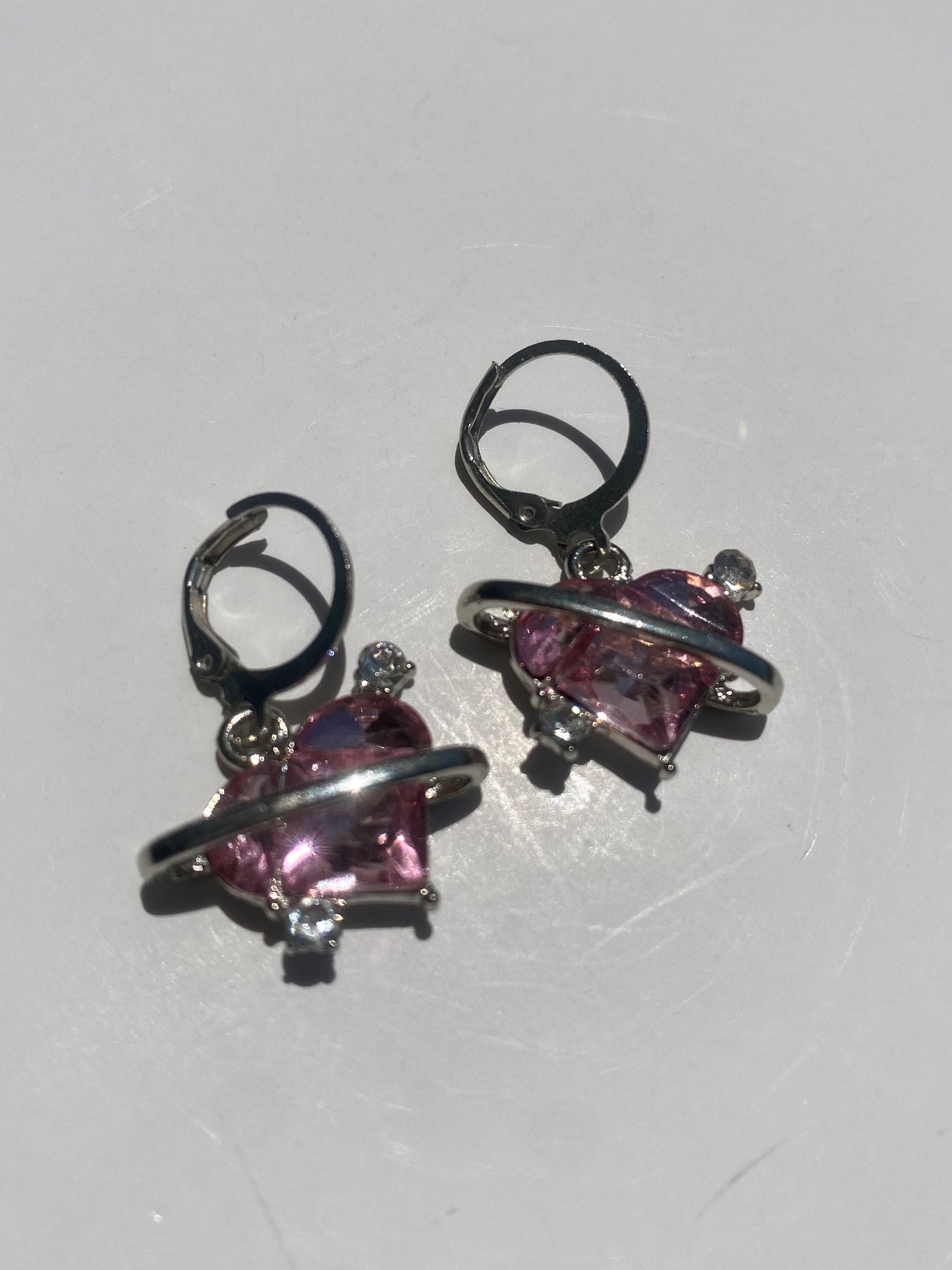 Aretes plateados Nº8