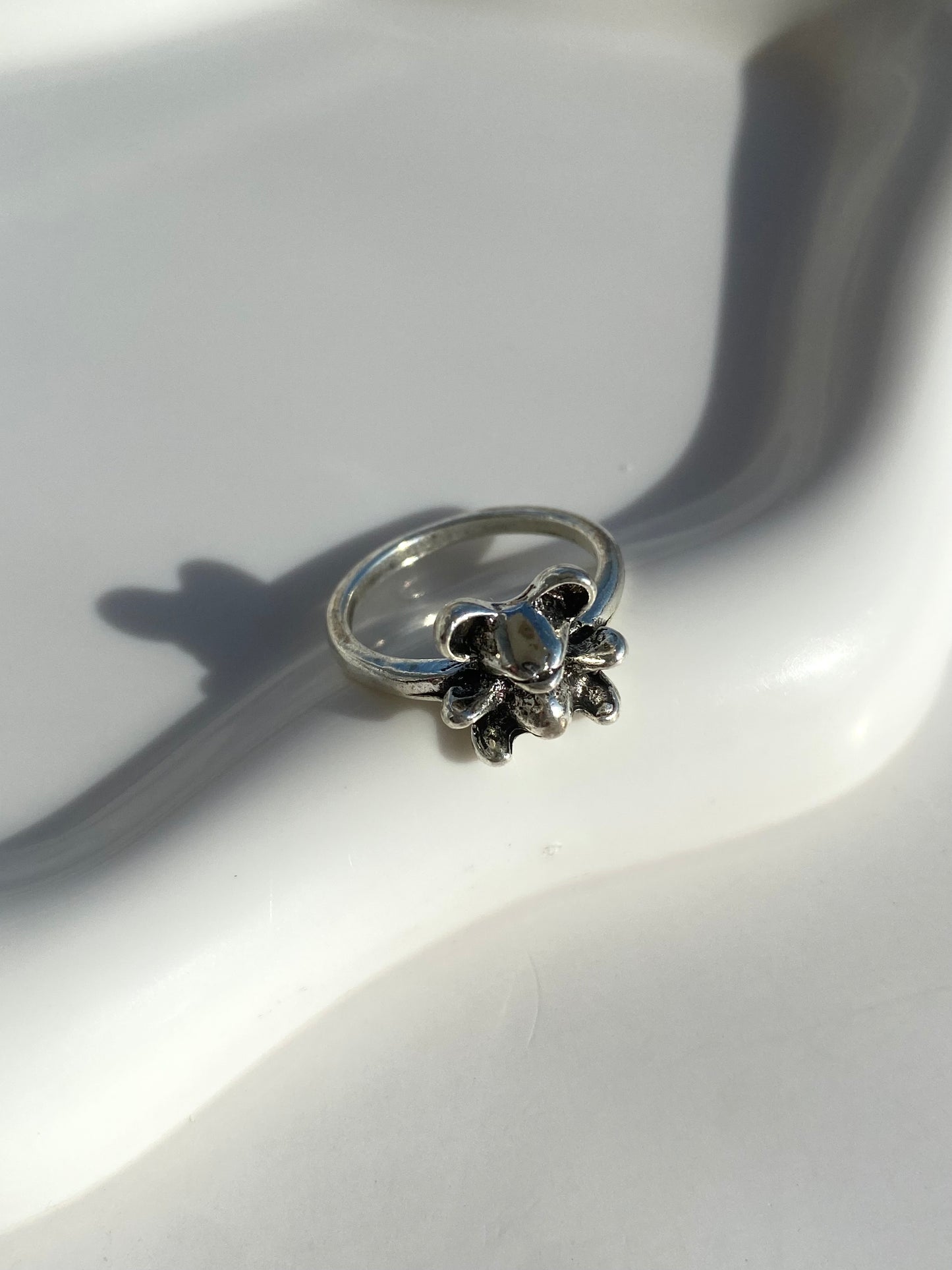 Anillo plateado Nº33