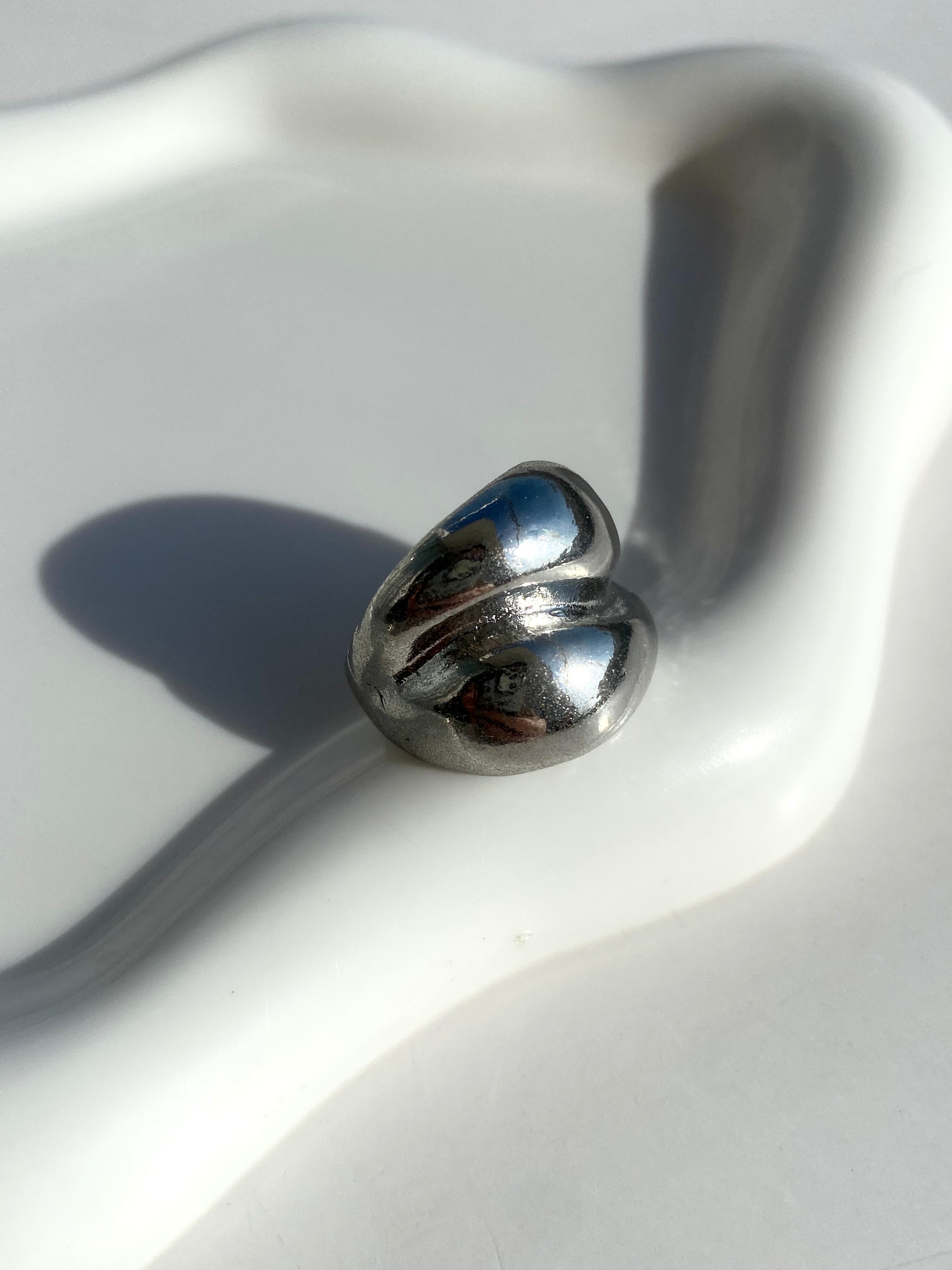 Anillo plateado Nº23