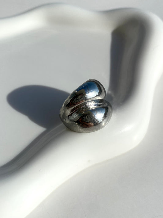 Anillo plateado Nº23