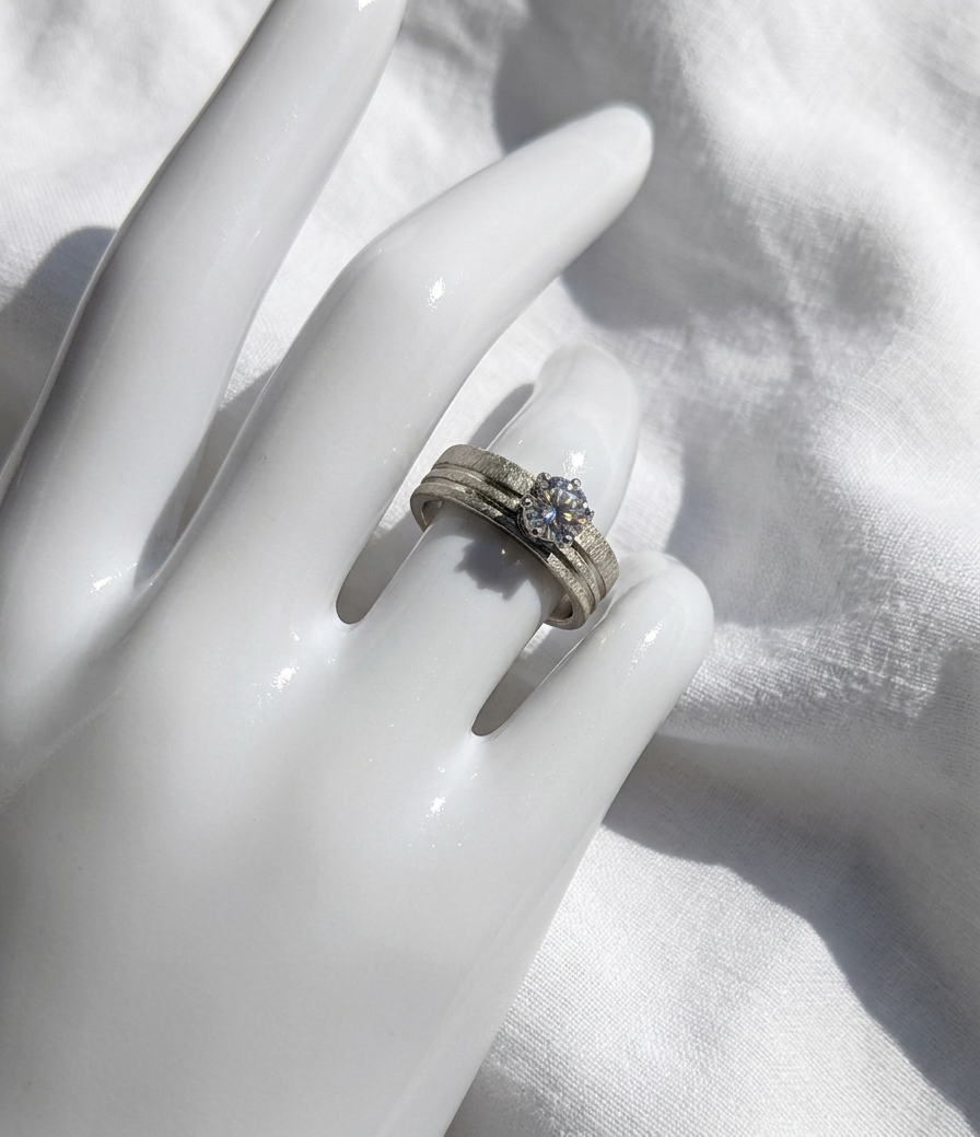 Anillo Nº4  - Colección Poesía Plateada