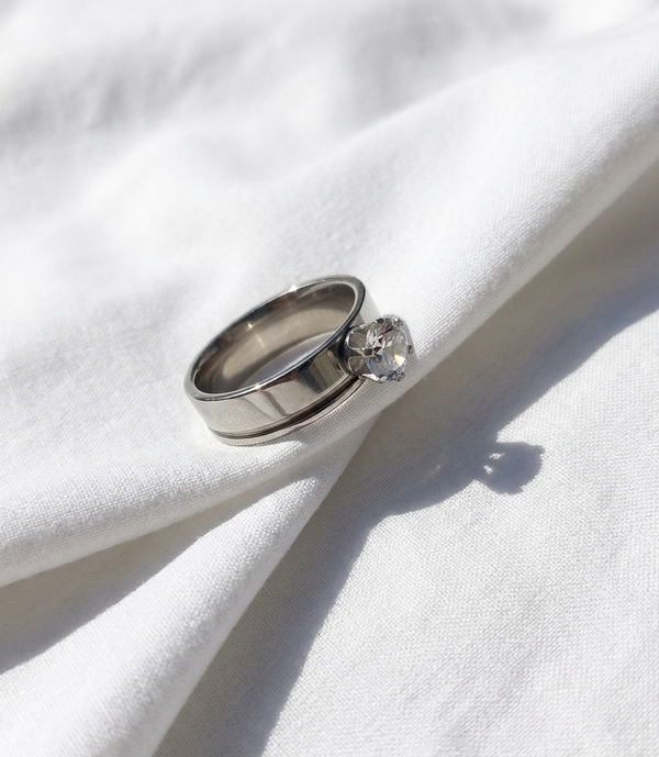 Anillo Nº5  - Colección Poesía Plateada