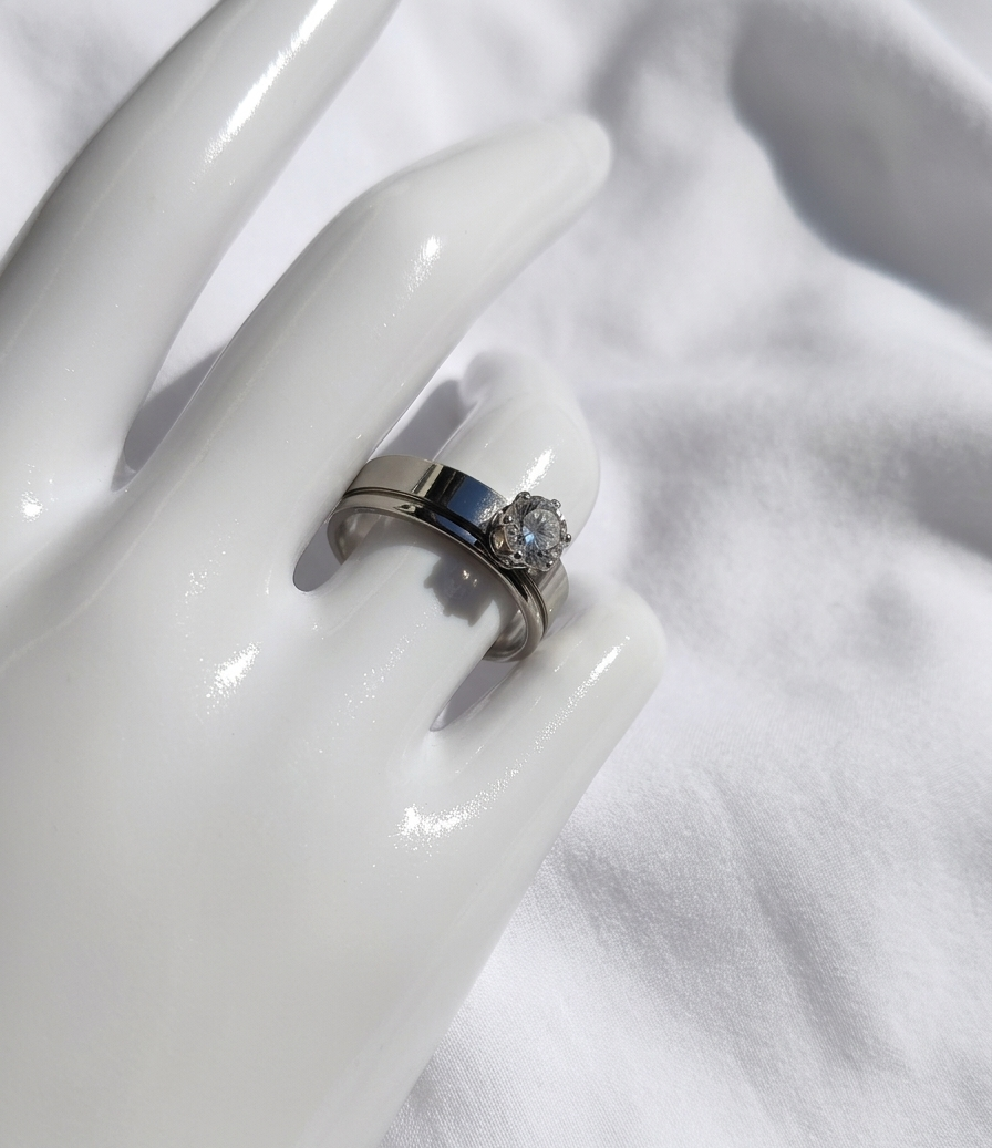 Anillo Nº5  - Colección Poesía Plateada