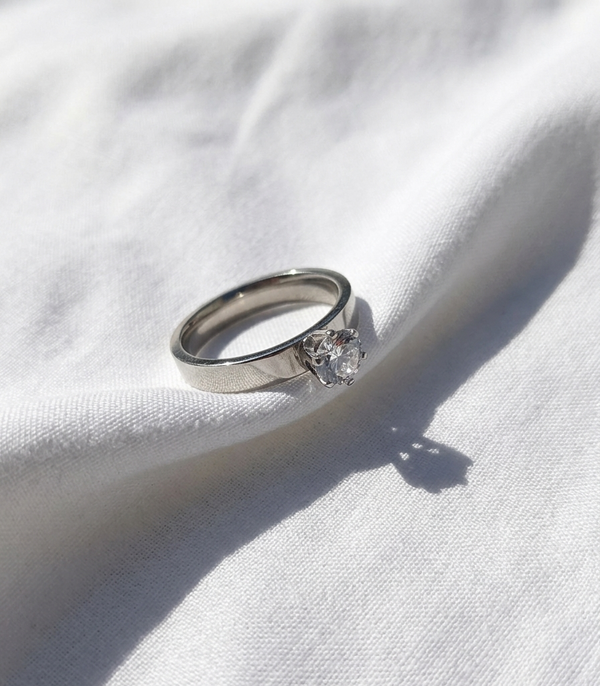 Anillo Nº8 - Colección Poesía Plateada