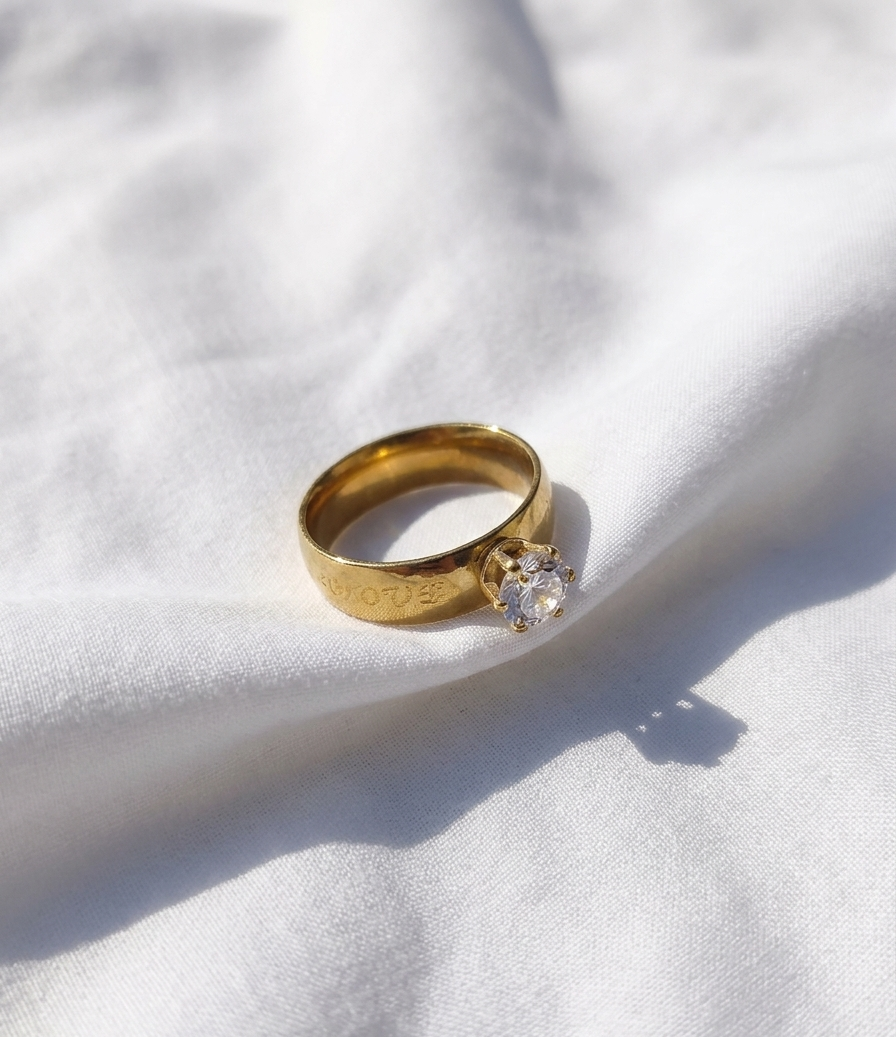 Anillo Nº5  - Colección Poesía Dorada