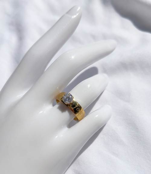 Anillo Nº5  - Colección Poesía Dorada