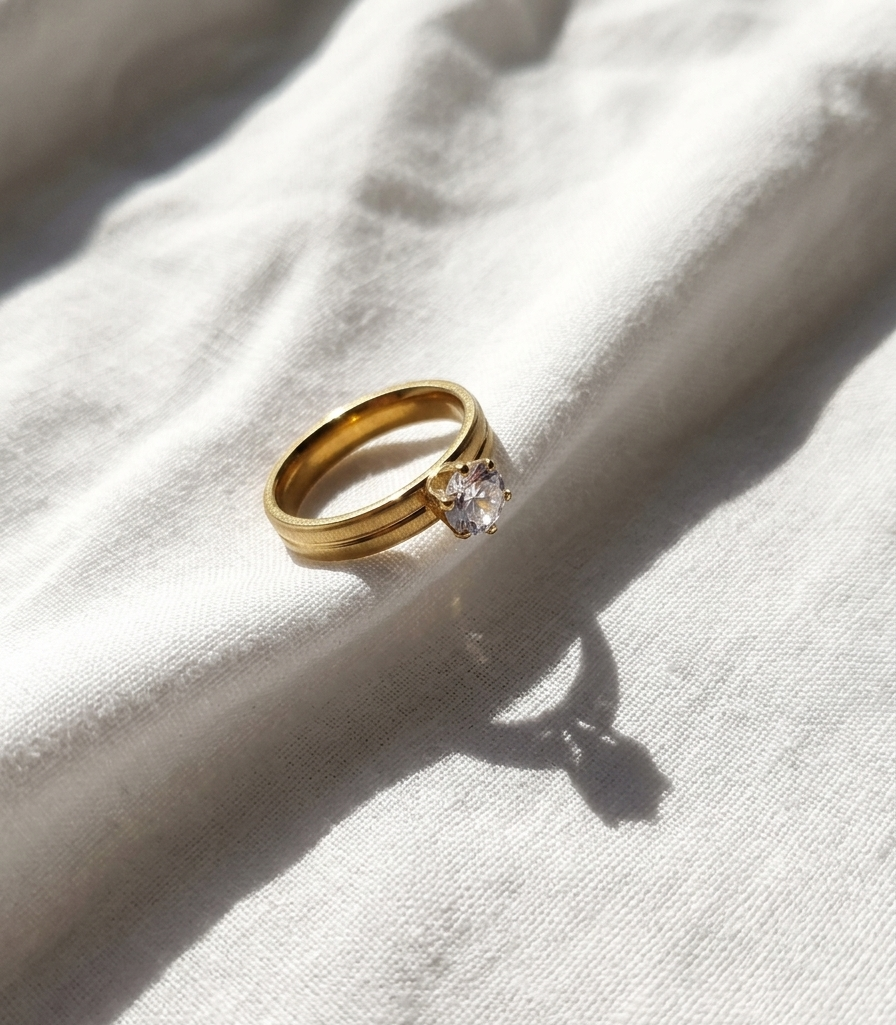 Anillo Nº7  - Colección Poesía Dorada