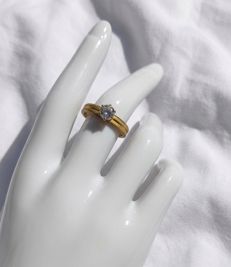 Anillo Nº7  - Colección Poesía Dorada