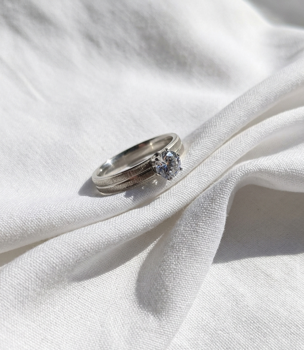 Anillo Nº10 - Colección Poesía Plateada