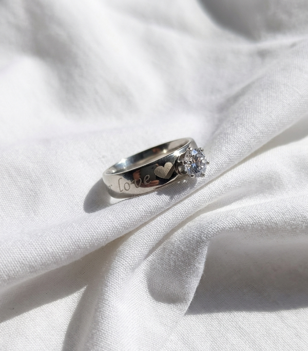 Anillo Nº11 - Colección Poesía Plateada