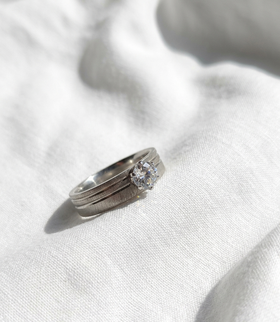 Anillo Nº12 - Colección Poesía Plateada