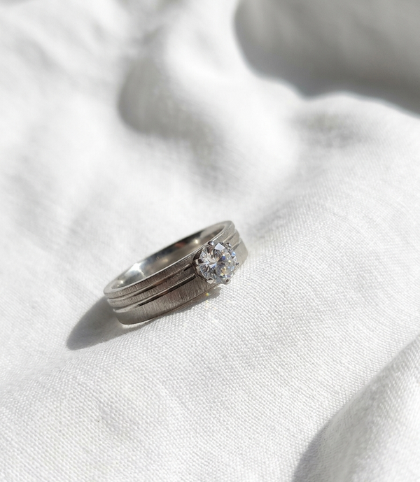 Anillo Nº12 - Colección Poesía Plateada