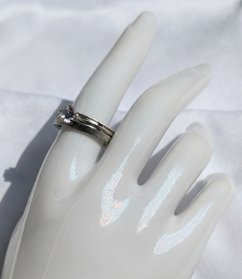 Anillo Nº12 - Colección Poesía Plateada