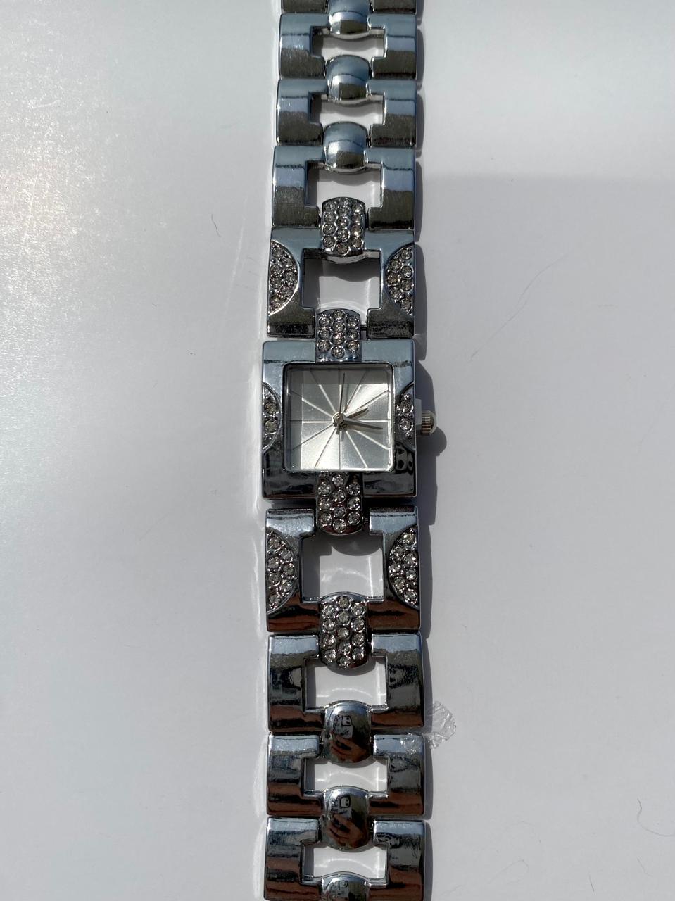 Reloj "Chrome" blanco