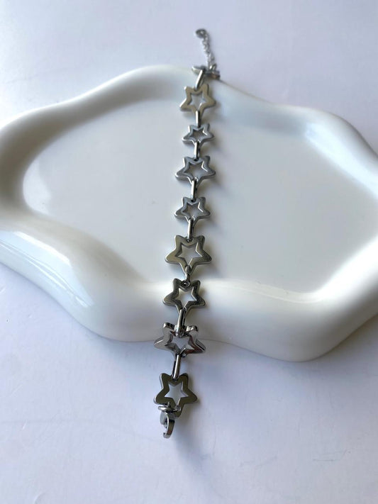 Pulsera plateada "Estrella"