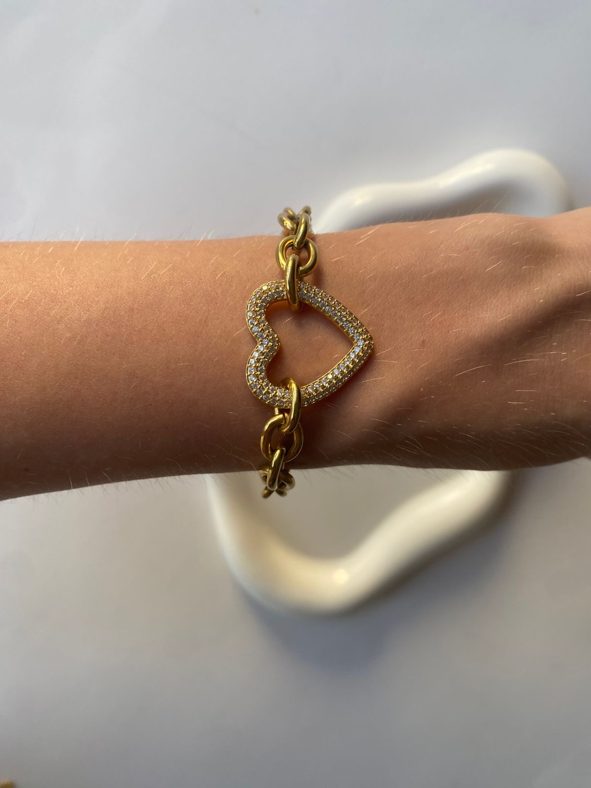 Pulsera "Corazón Brillante"