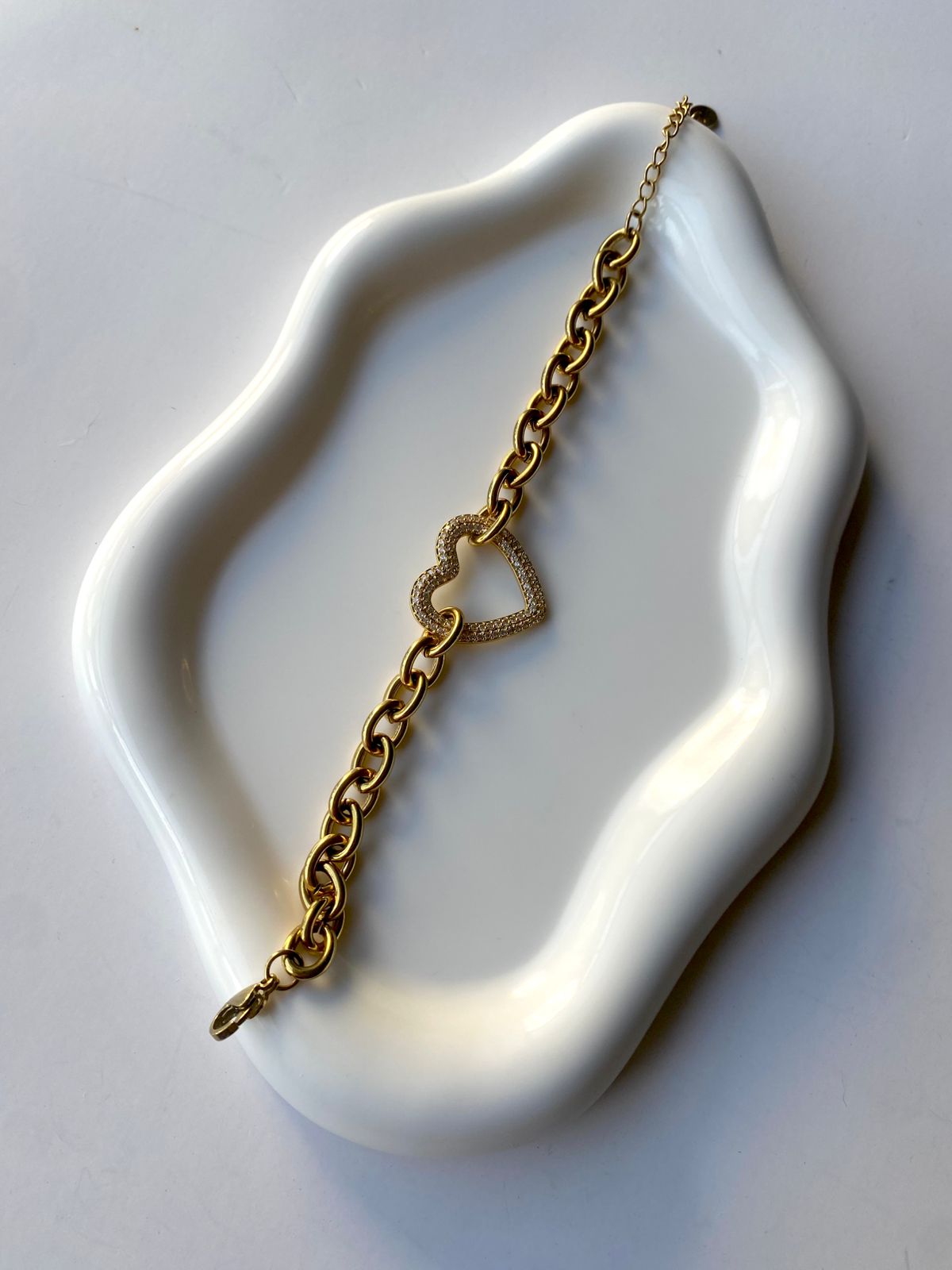 Pulsera "Corazón Brillante"