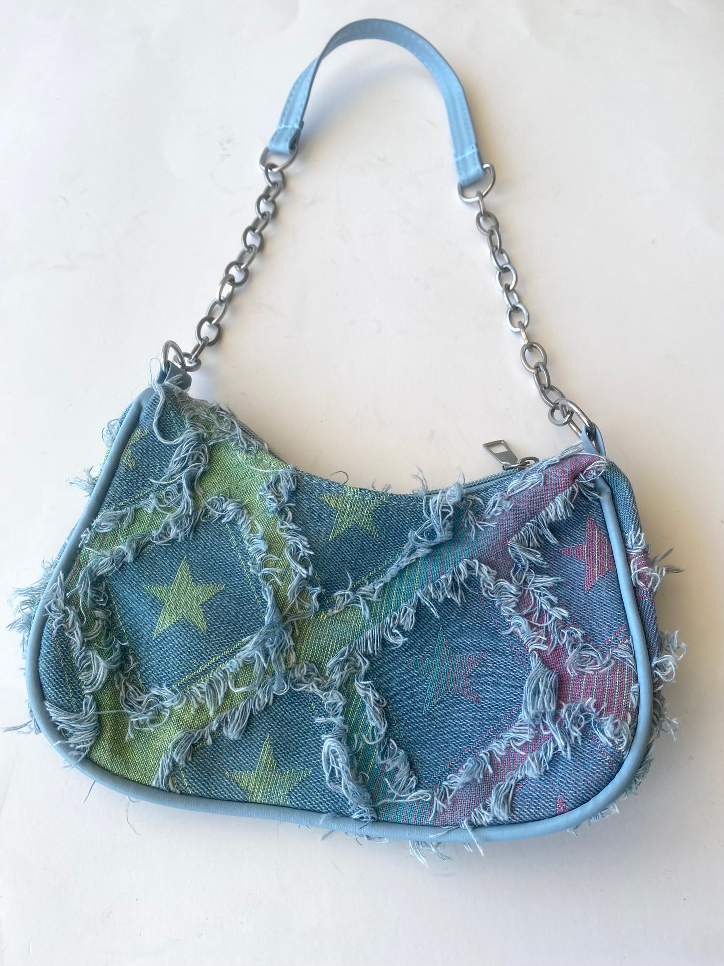 Bolso “Estrellita” verde &rosa