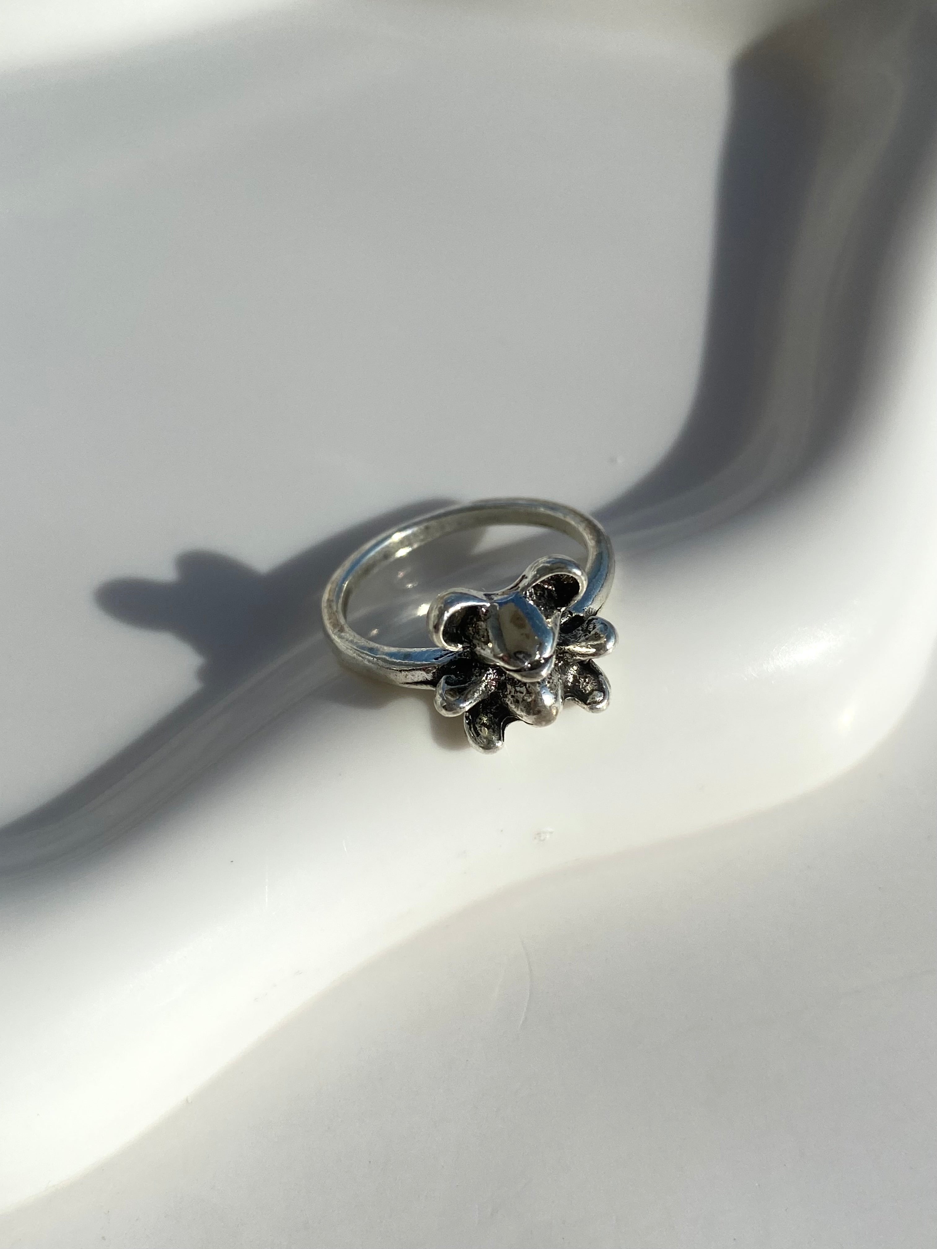 Anillo plateado Nº33