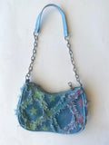 Bolso “Estrellita” verde &rosa