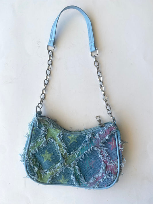 Bolso “Estrellita” verde &rosa