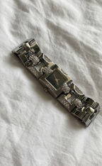 Reloj "Chrome" blanco