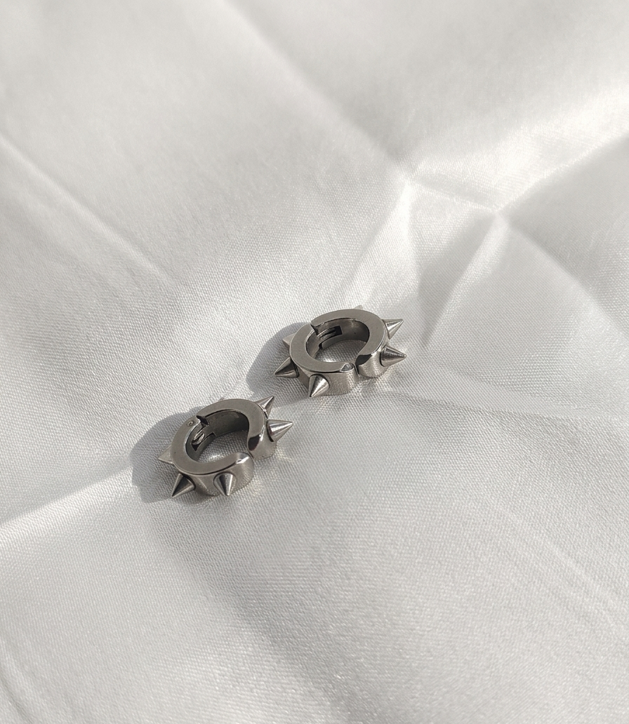 Aretes plateados Nº10