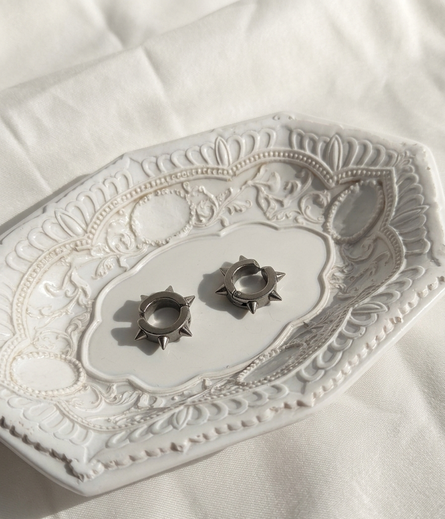 Aretes plateados Nº10