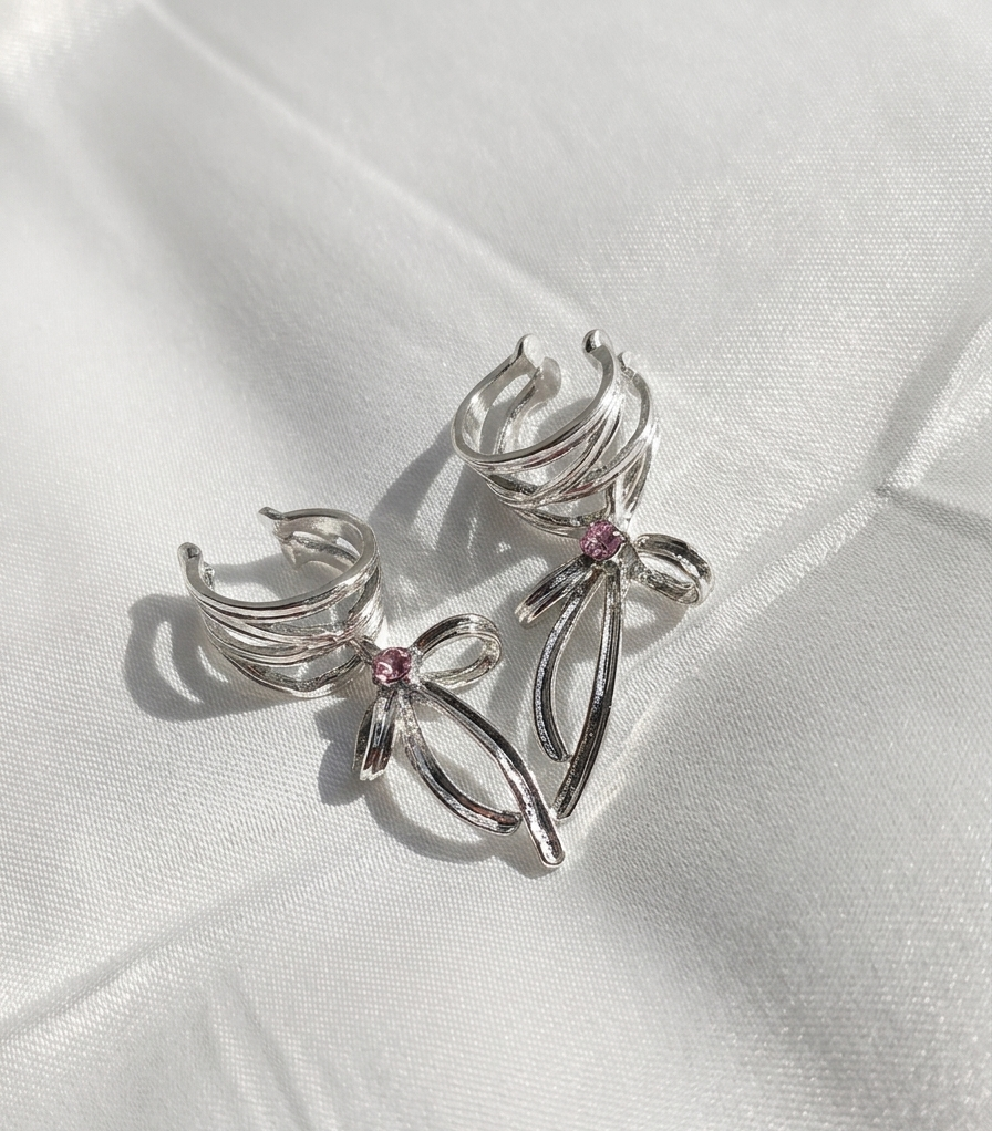 Ear cuffs Plateados Nº5