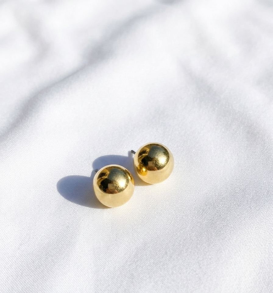 Aretes dorados Nº17