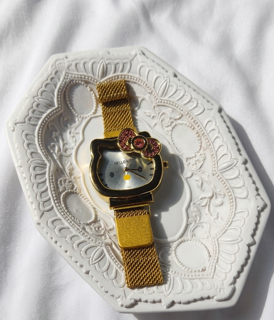 Reloj "Hello Kitty" Dorado