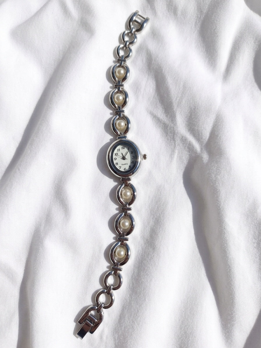 Reloj "Elegancia Oval" Plateado