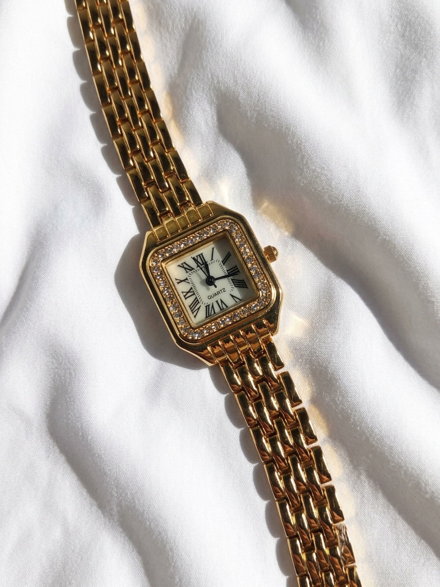 Reloj "Santos" Dorado