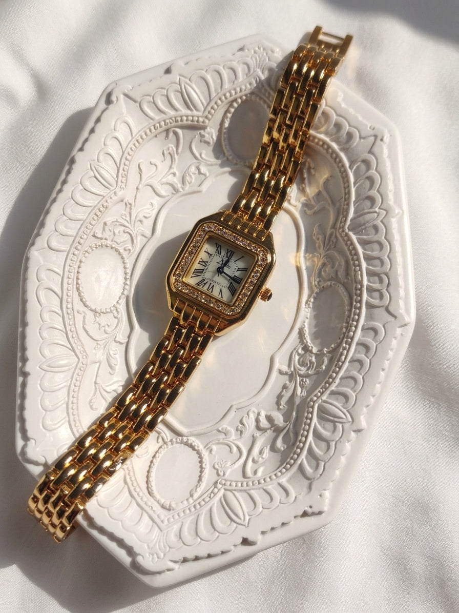 Reloj "Santos" Dorado