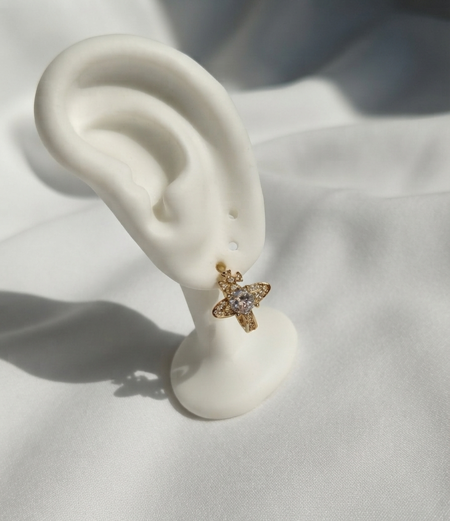 Aretes “Saturno Dorado”