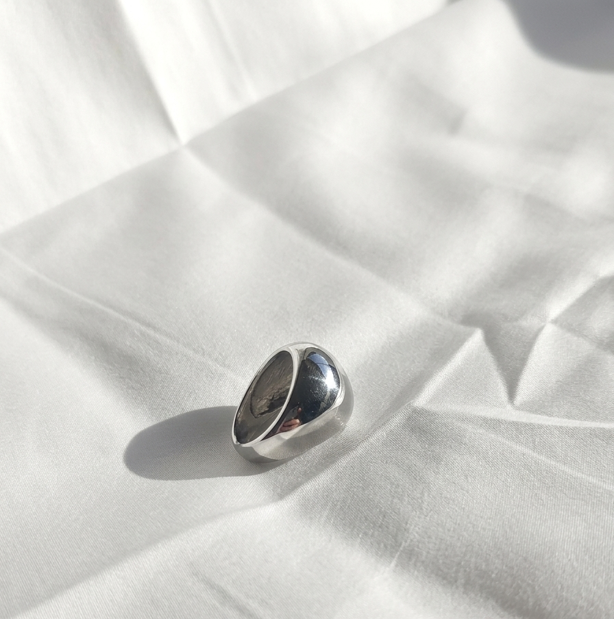 Anillo plateado Nº65