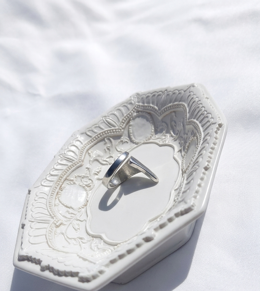 Anillo plateado Nº43