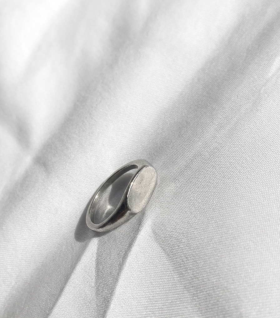 Anillo plateado Nº55