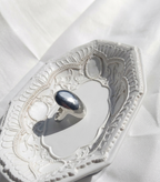 Anillo plateado Nº56