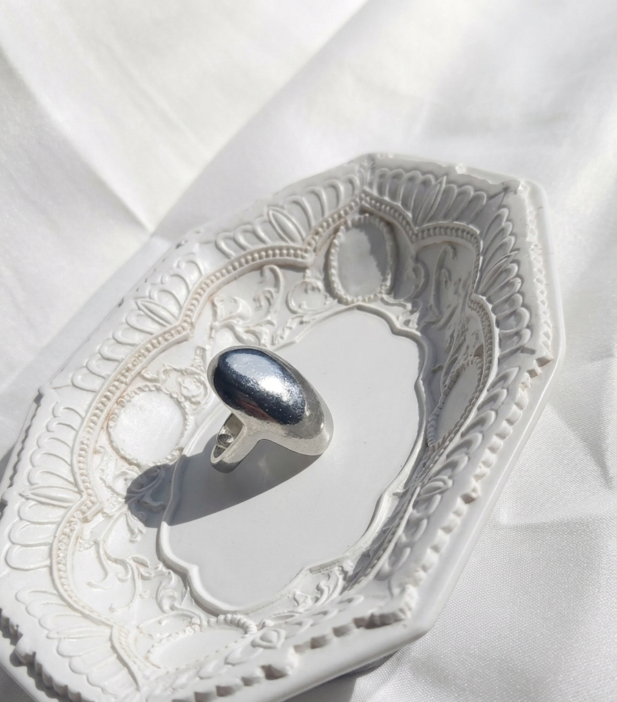Anillo plateado Nº56