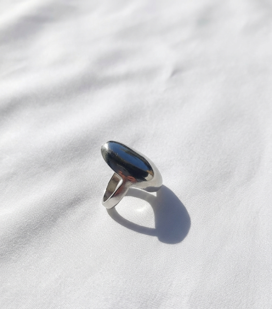 Anillo plateado Nº56