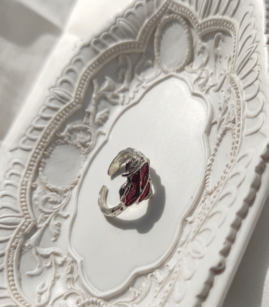 Anillo plateado Nº57