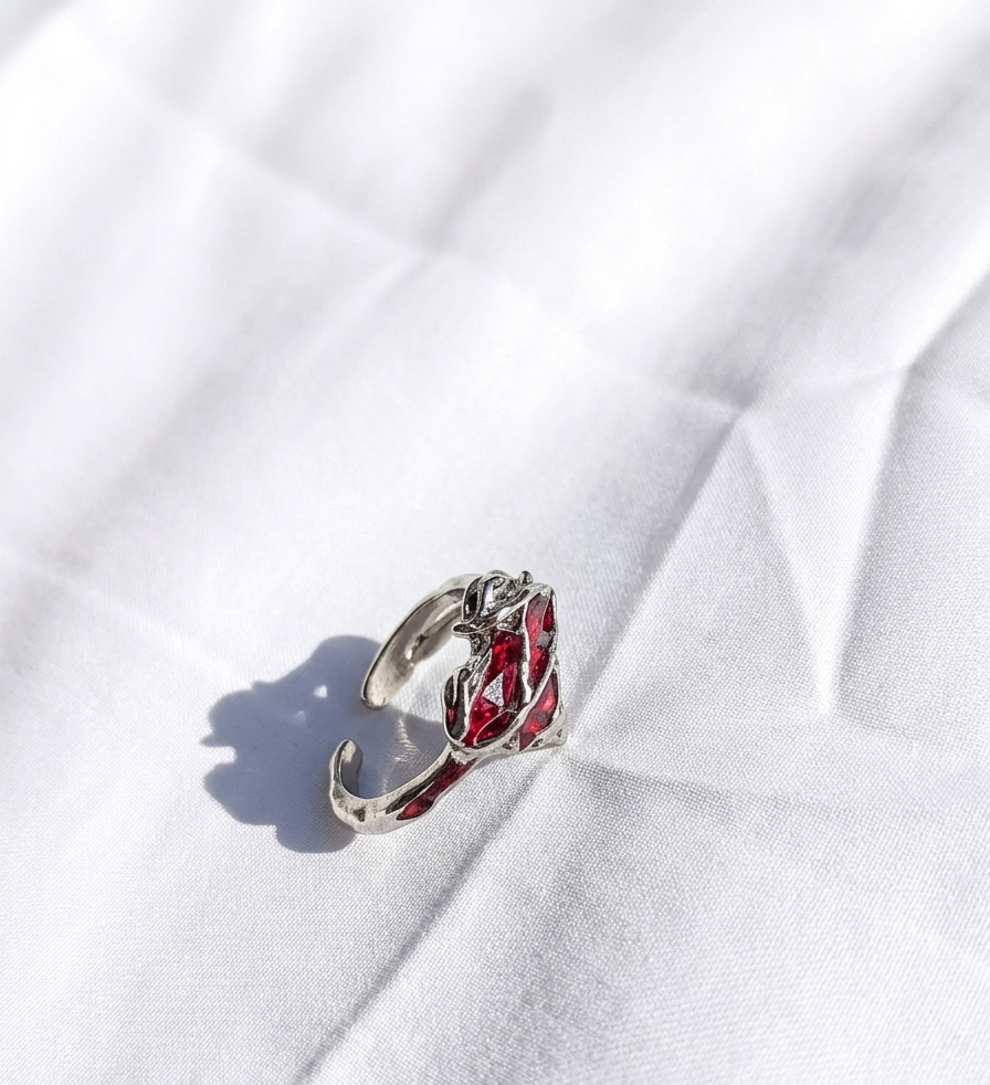 Anillo plateado Nº57