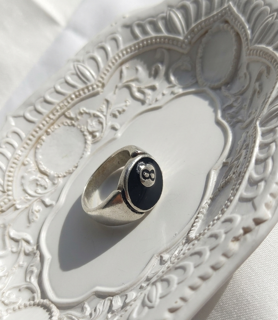 Anillo plateado Nº58