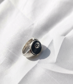 Anillo plateado Nº58