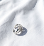Anillo plateado Nº59