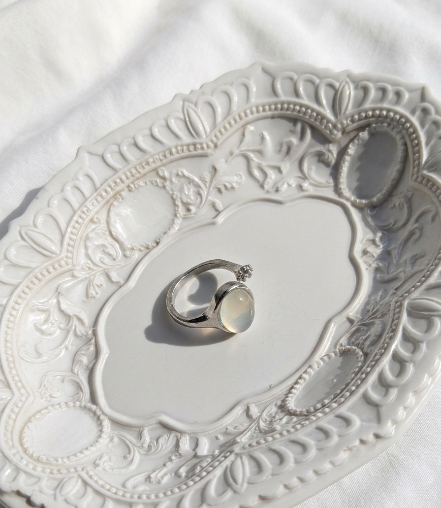 Anillo plateado Nº60