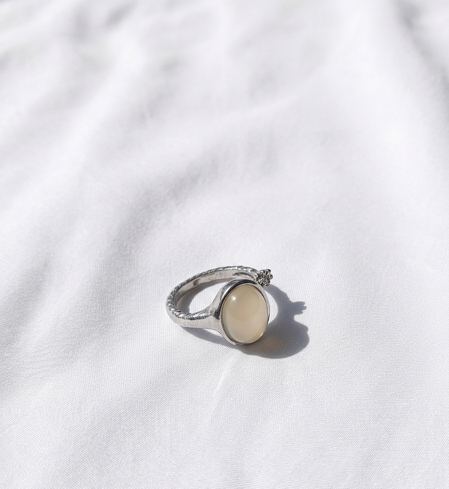 Anillo plateado Nº60