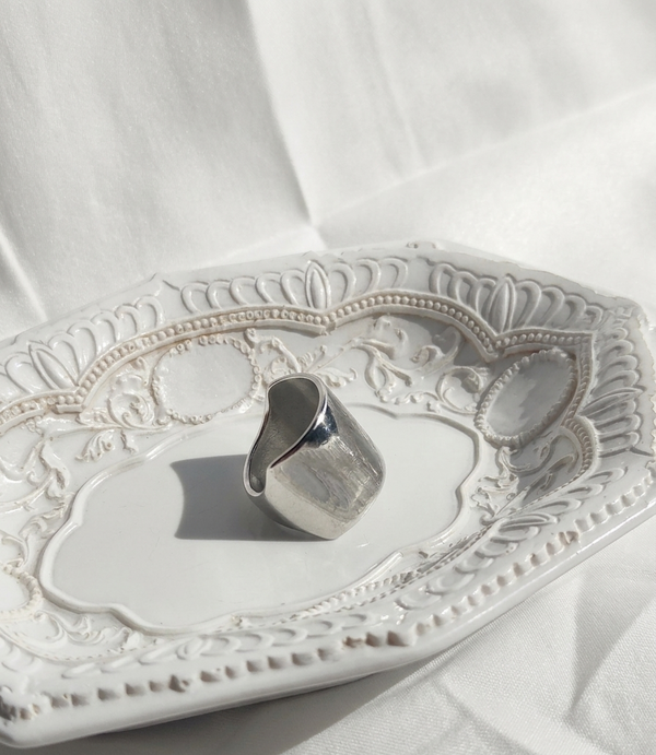 Anillo plateado Nº61